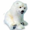 * Sitting Polar Bear Toy Reproduction By Hansa, 16" Long -Affordable Gift For Your Little One! Item #Dhan-3935 Hansa Animals