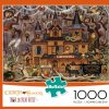 * Buffalo Games Charles Wysocki Trick Or Treat Hotel 1000 Piece Jigsaw Puzzle Fall Puzzles