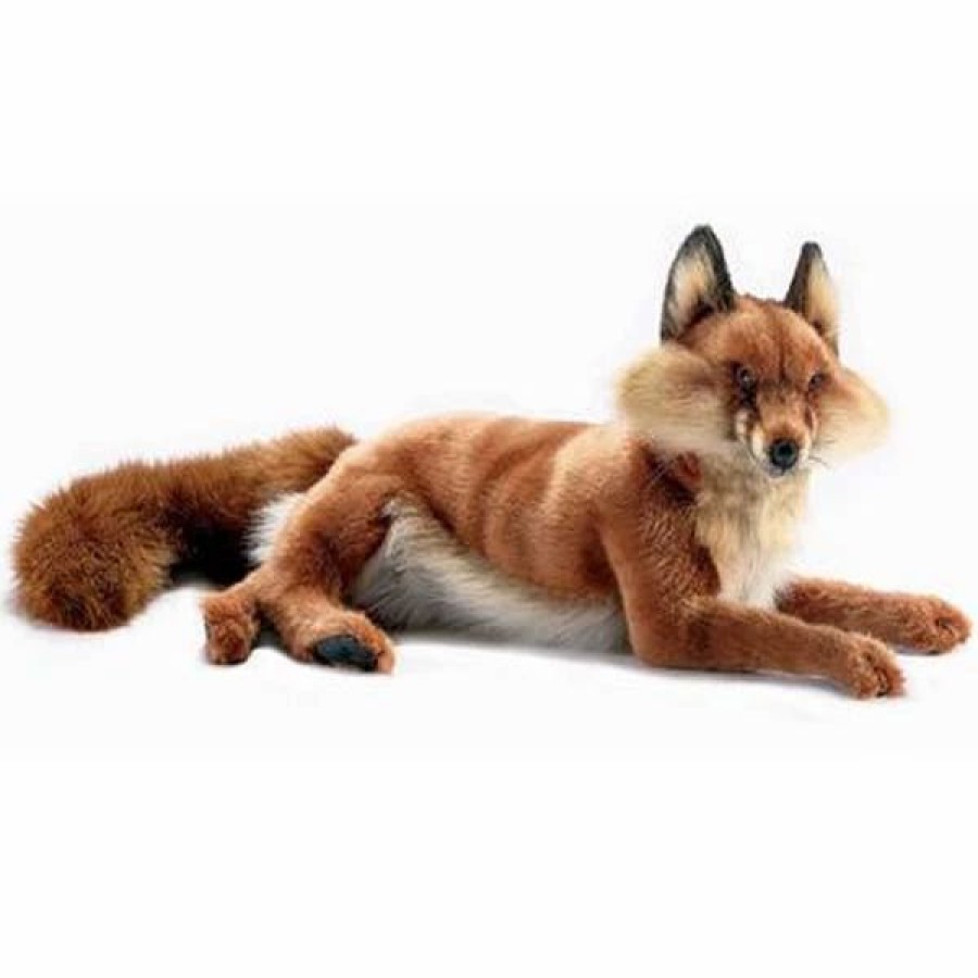 * Laying Red Fox Toy Reproduction By Hansa, 18" Long -Affordable Gift For Your Little One! Item #Dhan-4765 Hansa Animals