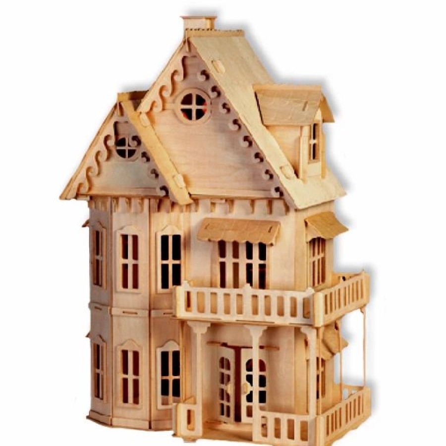 * All4Lessshop 3-D Wooden Puzzle Gothic House 3-D Wooden Puzzles