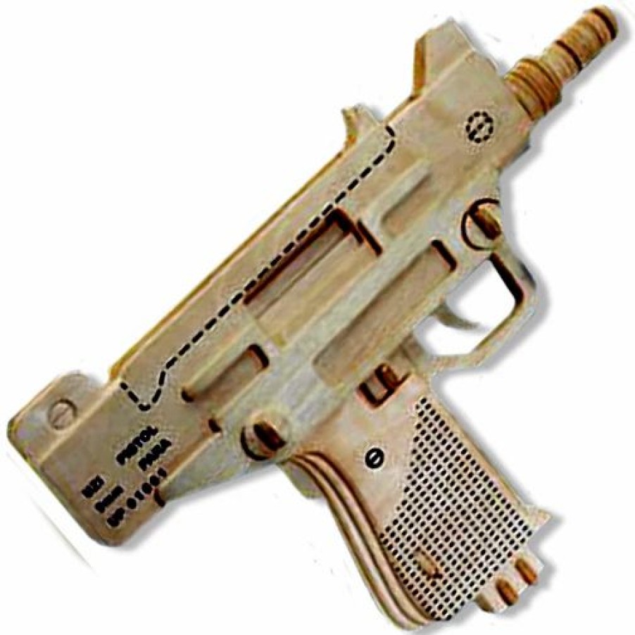 * All4Lessshop 3-D Wooden Puzzle Uzi Pistol -Affordable Gift For Your Little One! Item #Dchi-Wpz-P118 3-D Wooden Puzzles