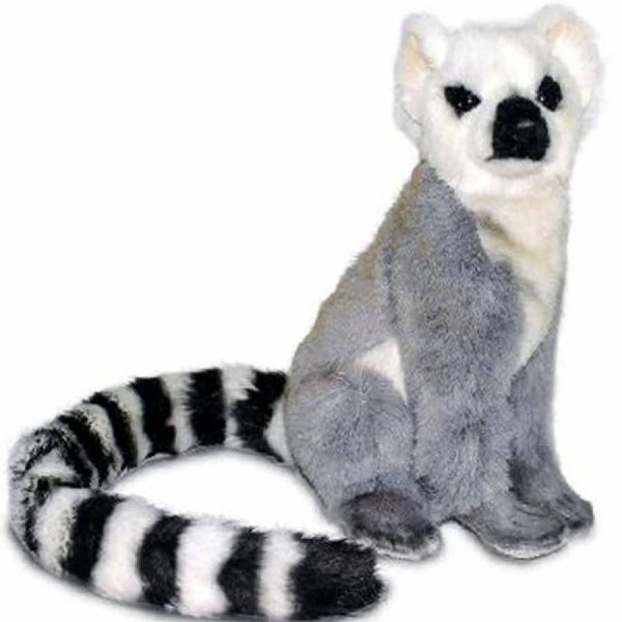 * Sitting Lemur Toy Reproduction By Hansa, 9" Tall -Affordable Gift For Your Little One! Item #Dhan-4620 Hansa Animals