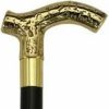 * Harvy Ladies Derby Cane Black Maple Shaft, Solid Brass Handle -Affordable Gift For Your Loved One! Item #Dhar-11228 Walking Canes