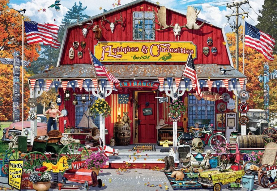 * Buffalo Games Art Of Play Series: Roadside Antiques 2000 Piece Puzzle Fall Puzzles