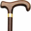 * Harvy Men Extra Wide Ergonomic Derby Cane Walnut -Affordable Gift For Your Loved One! Item #Dhar-76927 Walking Canes