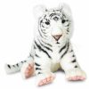 * Sitting White Tiger Cub Reproduction By Hansa, 15" -Affordable Gift For Your Little One! Item #Dhan-5242 Hansa Animals