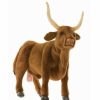 * Cow Bull Toy Reproduction By Hansa, 15" Long -Affordable Gift For Your Little One! Item #Dhan-4630 Hansa Animals