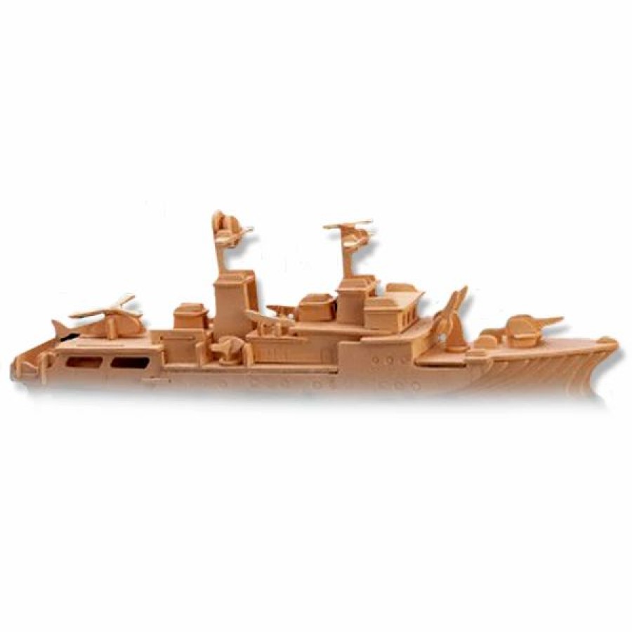 * All4Lessshop 3-D Wooden Puzzle Destroyer Ship Model -Affordable Gift For Your Little One! Item #Dchi-Wpz-P046 3-D Wooden Puzzles