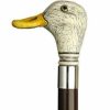 * Harvy Uni Duck Head Cane Walnut Shaft -Affordable Gift For Your Loved One! Item #Dhar-10717 Walking Canes