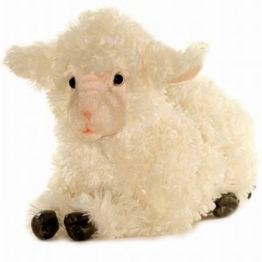 * Laying Lamb Toy Reproduction By Hansa, 18" Long -Affordable Gift For Your Little One! Item #Dhan-4287 Hansa Animals