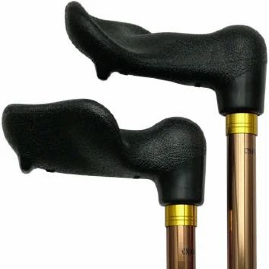 * Harvy Uni Adjustable Palm Grip Cane Bronze Aluminum -Affordable Gift For Your Loved One! Item #Dhar-50803 Walking Canes