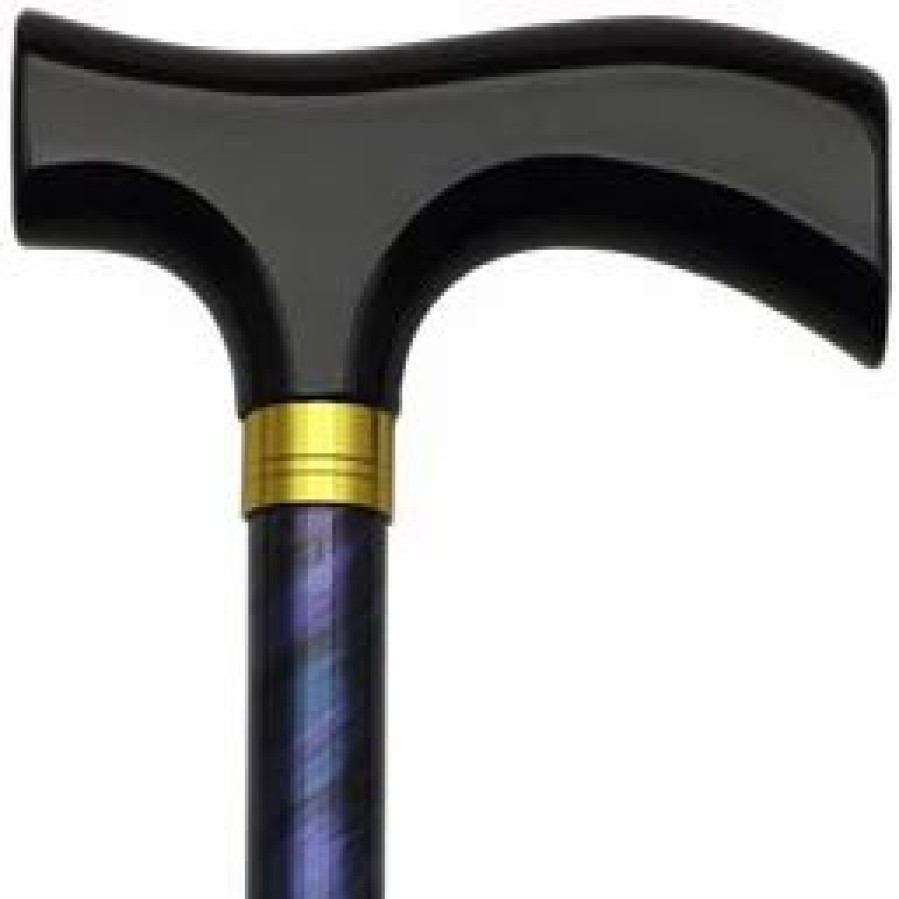 * Harvy Ladies Adjustable Fritz Cane Cyclone Blue Aluminum -Affordable Gift For Your Loved One! Item #Dhar-50202 Walking Canes