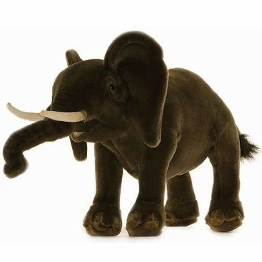 * Asian Elephant Toy Reproduction By Hansa, 11" Long -Affordable Gift For Your Little One! Item #Dhan-3482 Hansa Animals