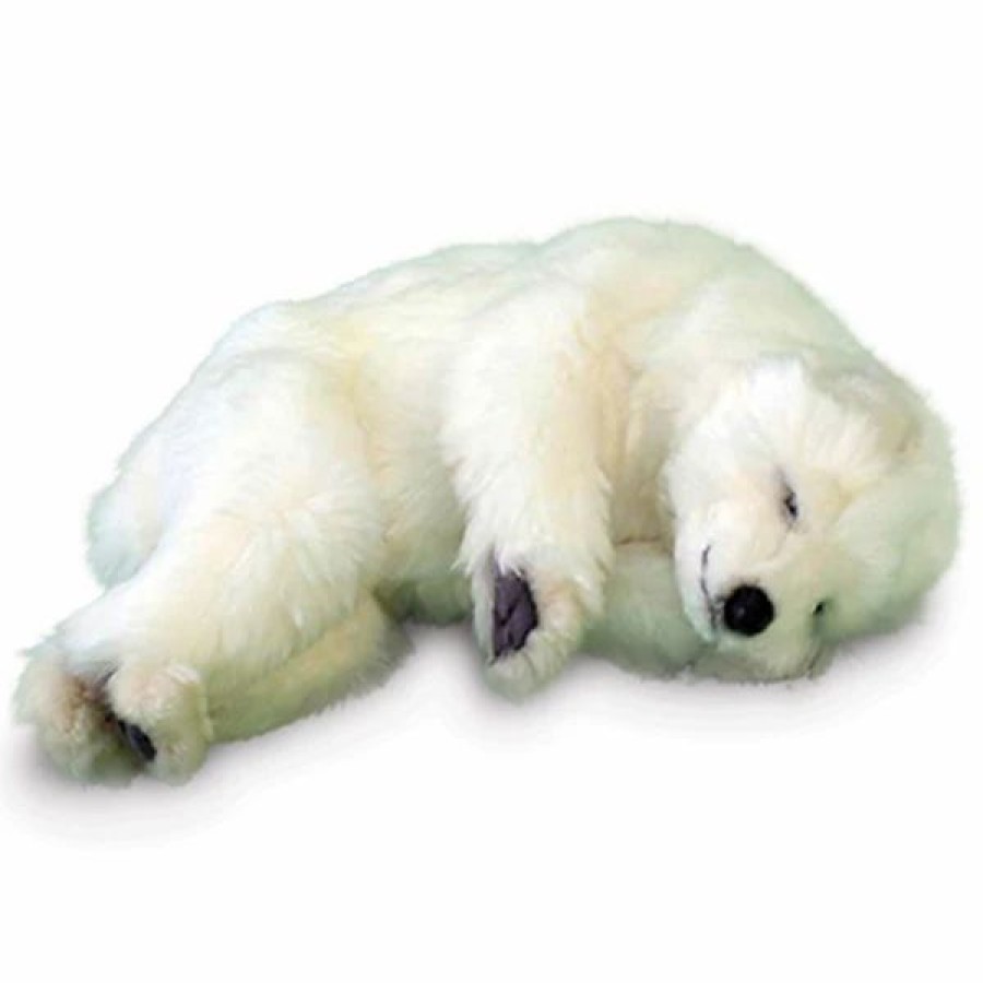 * Sleeping Polar Cub Toy Reproduction By Hansa, 12" Long -Affordable Gift For Your Little One! Item #Dhan-5260 Hansa Animals