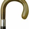 * Harvy Ladies Bulb Nose Crook Black Maple Cane, Horn Handle -Affordable Gift For Your Loved One! Item #Dhar-13111 Walking Canes