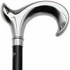 * Harvy Shiny Chrome Plated Derby Cane Beechwood Handle -Affordable Gift For Your Loved One! Item #Dhar-07631 Walking Canes