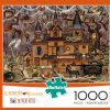 * Buffalo Games Charles Wysocki Trick Or Treat Hotel 1000 Piece Jigsaw Puzzle Fall Puzzles