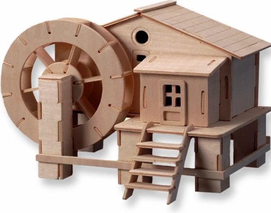 * All4Lessshop 3-D Wooden Puzzle Water Mill -Affordable Gift For Your Little One! Item #Dchi-Wpz-P068 3-D Wooden Puzzles