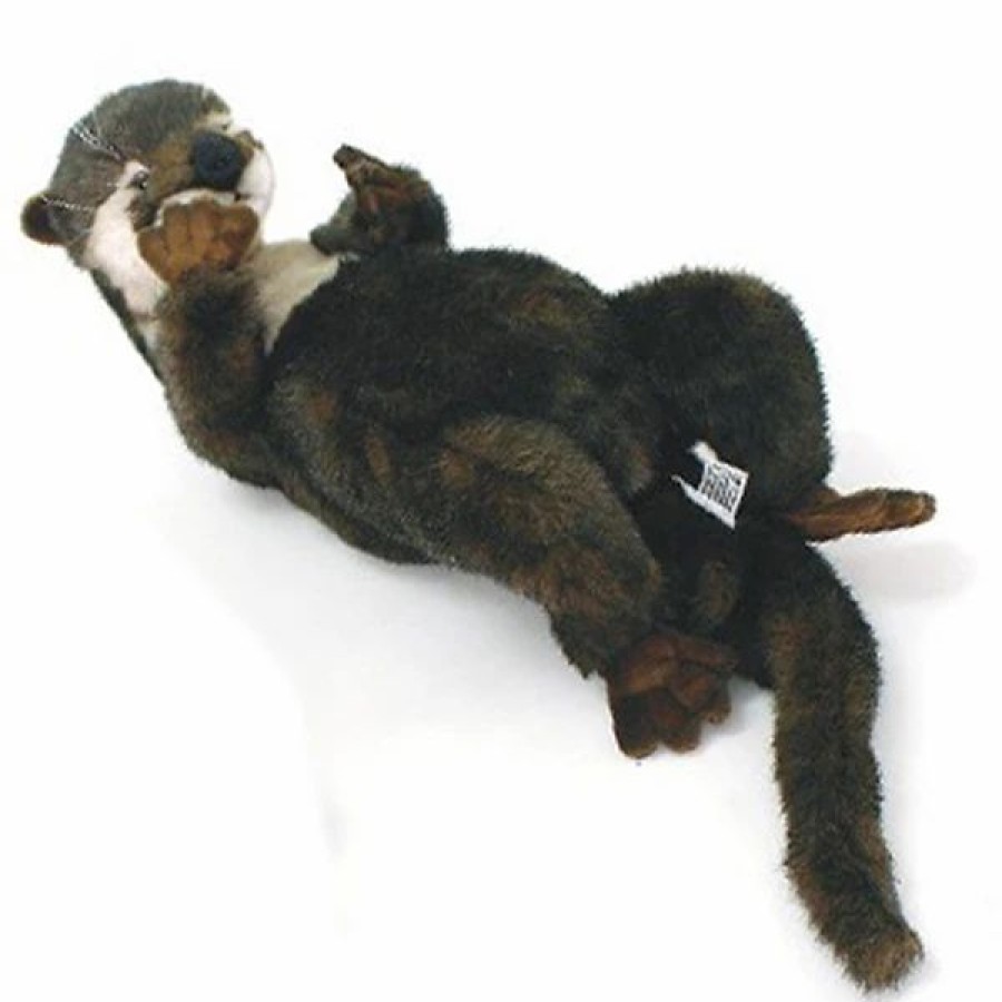 * Resting Otter Toy Reproduction By Hansa, 13" Long -Affordable Gift For Your Little One! Item #Dhan-5167 Hansa Animals