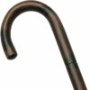 * Harvy Uni Round Nose Crook Cane Stepped/Scorched Walnut -Affordable Gift For Your Loved One! Item #Dhar-33007 Walking Canes