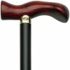 * Harvy Ergonomic Extra Wide Dynamic Black Maple Cane , Burgundy Handle -Affordable Gift For Your Loved One! Item #Dhar-51380 Walking Canes