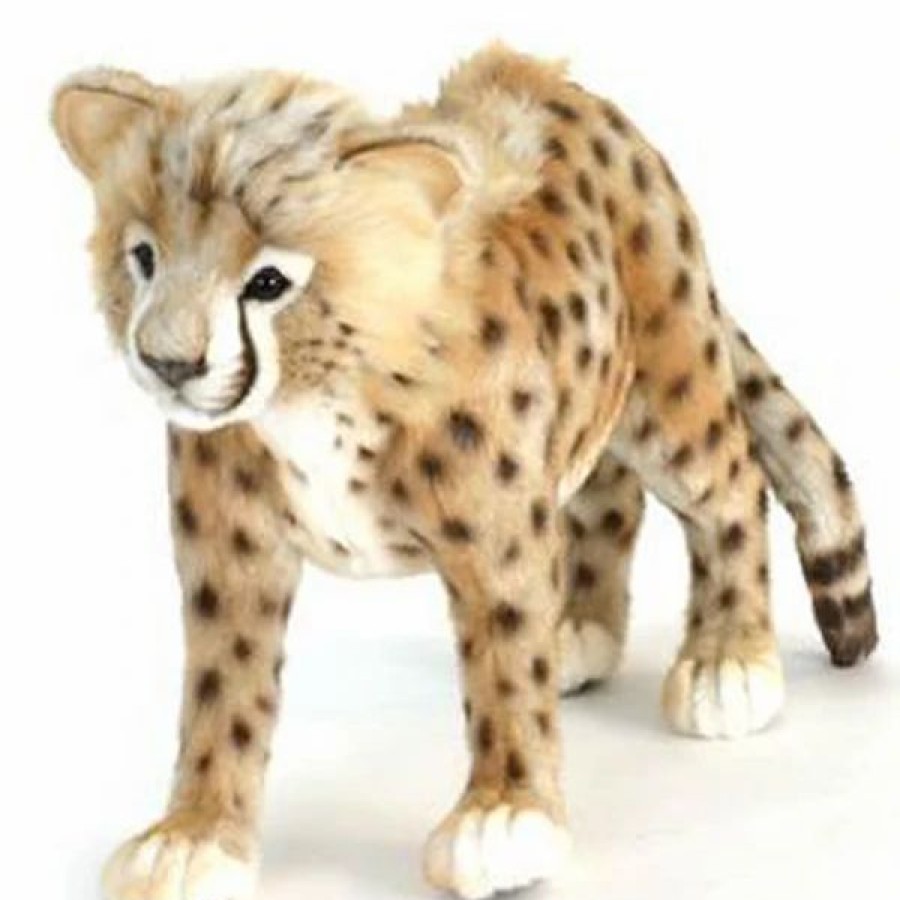 * Cheetah Cub Toy Reproduction By Hansa, 24" Long -Affordable Gift For Your Little One! Item #Dhan-5340 Hansa Animals