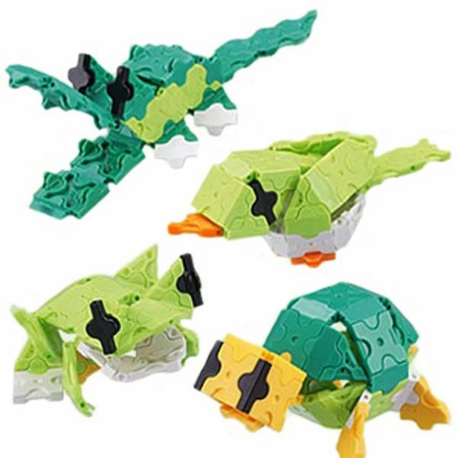 * Laq Fun Puzzle Bits 175 Set -Mini Chameleon -Affordable Gift For Your Little One! Item #Dlaq-703408 Laq Puzzles