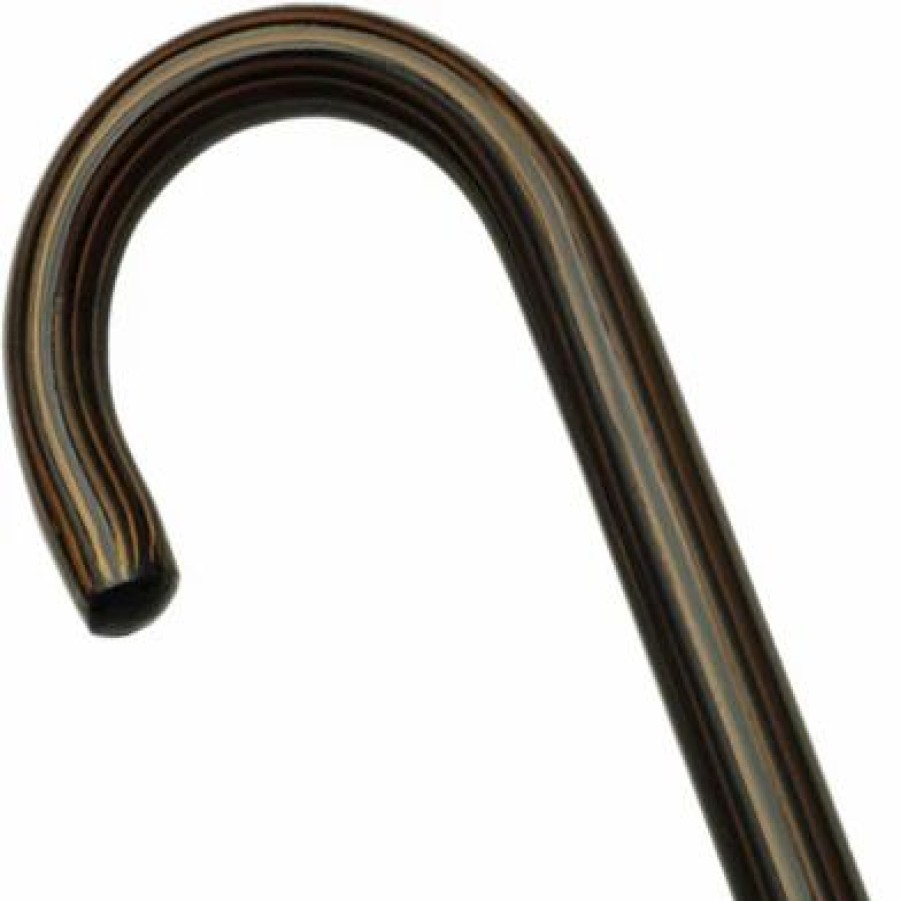 * King Of Canes Uni Round Nose Crook Cane Castania -Affordable Gift For Your Loved One! Item #Dhar-35012 Walking Canes