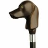 * Harvy Dachshund Head With Glass Eye Cane Maple Brown Handle -Affordable Gift For Your Loved One! Item #Dhar-13010 Walking Canes