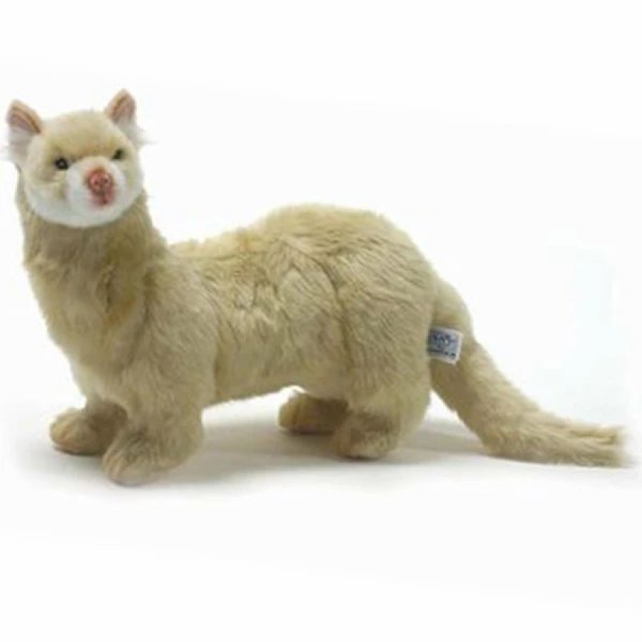 * Standing Ferret Cream Reproduction Hansa 16" -Affordable Gift For Your Little One! Item #Dhan-4555 Hansa Animals