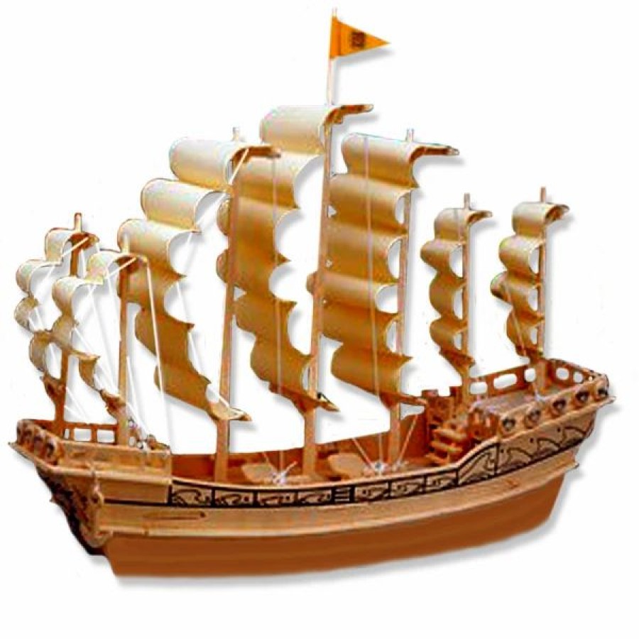 * All4Lessshop 3-D Wooden Puzzle Ancient Sailboat In Ming Dynasty -Affordable Gift For Your Little One! Item #Dchi-Wpz-P131 3-D Wooden Puzzles